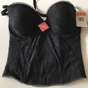 36D Black Lace Maidenform Bustier
